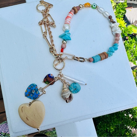 Dannijo Francesca Goldtone & Mixed Media Lariat Necklace NWT - Picture 13 of 17